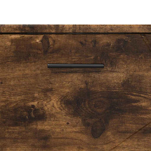 Badrumsskåp Rökt ek 76,5 x 35 x 64 cm Konstruerat trä & Metall