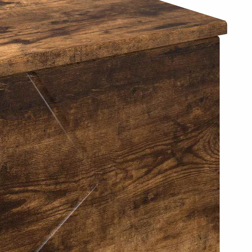 Badrumsskåp Rökt ek 76,5 x 35 x 64 cm Konstruerat trä & Metall