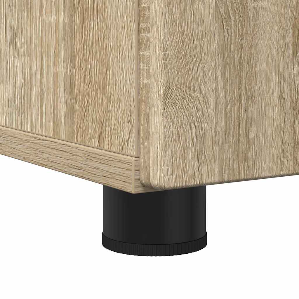 Badrumsskåp Sonoma-ek 60 x 35 x 80 cm Konstruerat trä & Metall