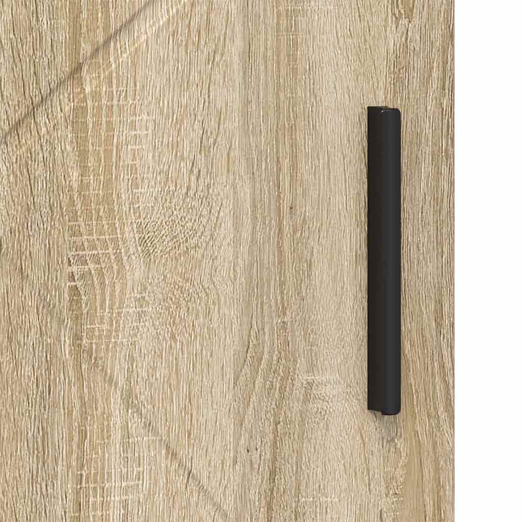 Badrumsskåp Sonoma-ek 60 x 35 x 80 cm Konstruerat trä & Metall