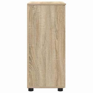 Badrumsskåp Sonoma-ek 60 x 35 x 80 cm Konstruerat trä & Metall