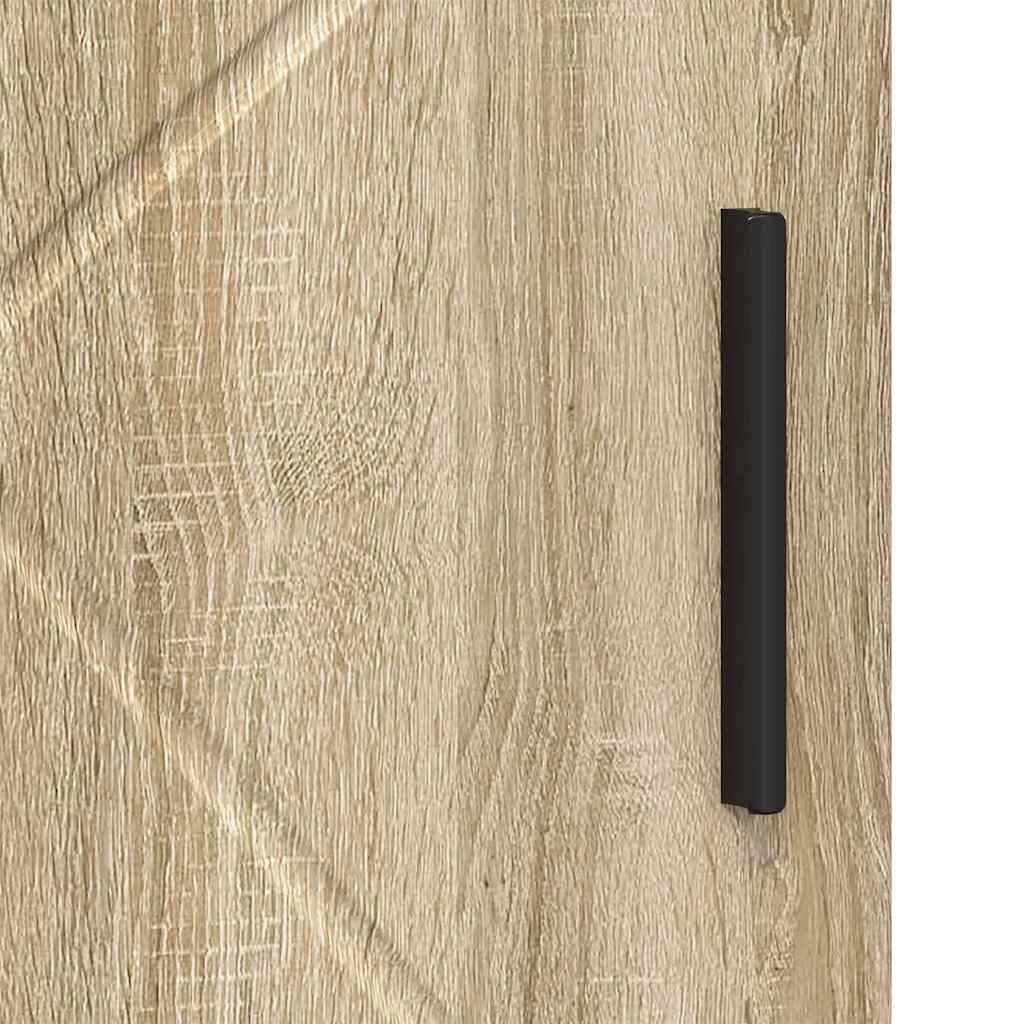 Badrumsskåp Sonoma-ek 30 x 35 x 95 cm Konstruerat trä & Metall