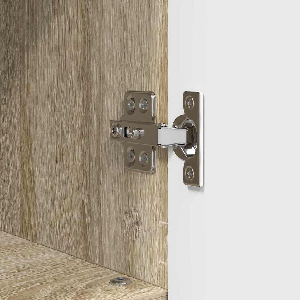 Badrumsskåp Sonoma-ek 30 x 35 x 95 cm Konstruerat trä & Metall