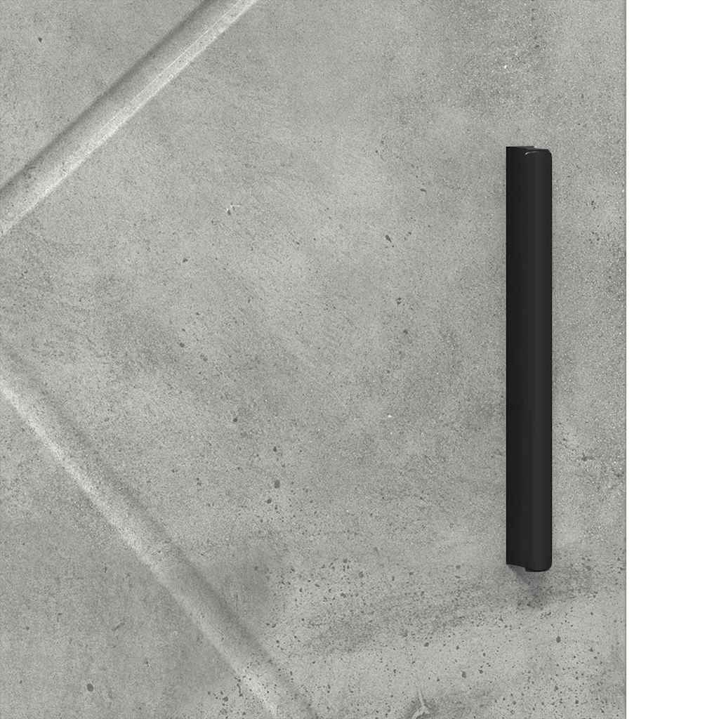 Badrumsskåp Betonggrå 30 x 35 x 95 cm Konstruerat trä & Metall