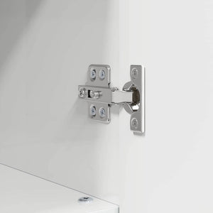 Badrumsskåp med lagring med dörr Högblanka vita 30 x 35 x 95 cm