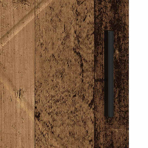 Badrumsskåp med lagring med dörr Gammalt trä 30 x 35 x 95 cm