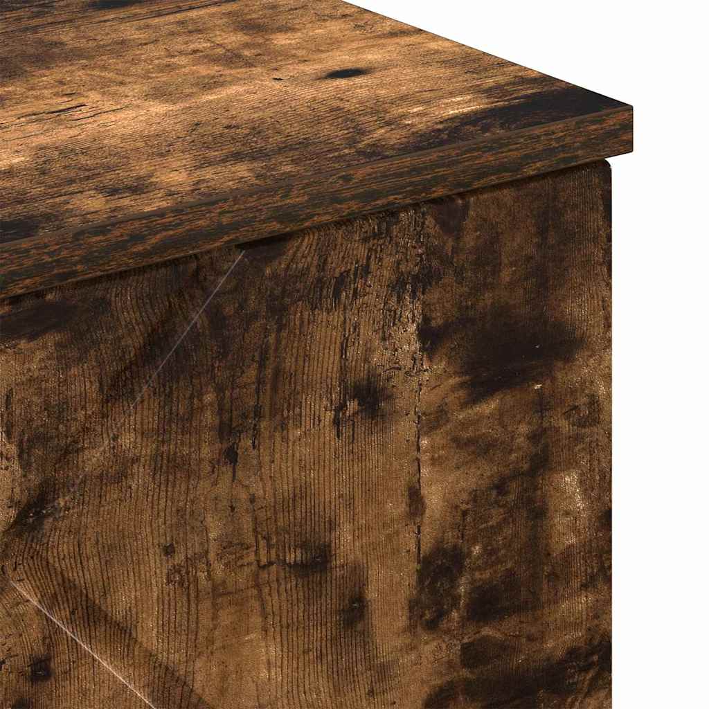 Badrumsskåp Rökt ek 30 x 31,5 x 61 cm Konstruerat trä & Metall