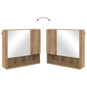 Spegelskåp med dörr Artisan Ek 59 x 17 x 55 cm Konstruerat trä