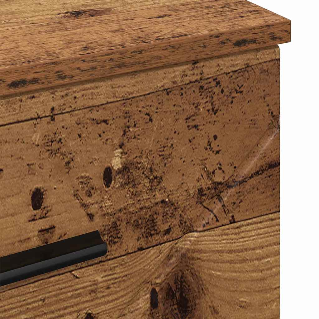 Nattduksbord Gammalt trä 38 x 38 x 66 cm Konstruerat trä