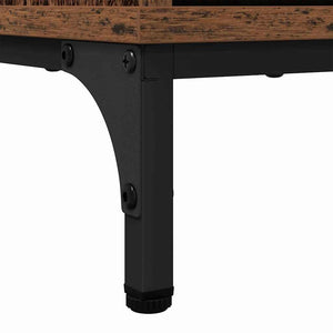 Badrumsskåp med låda med lagring Gammalt trä 39,5 x 36 x 88 cm