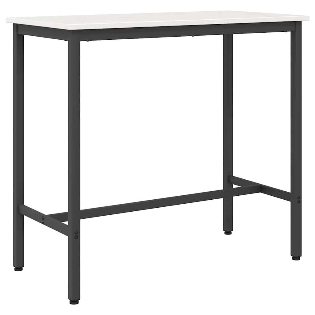 bord Vit 100 x 50 x 91 cm Konstruerat trä och stål