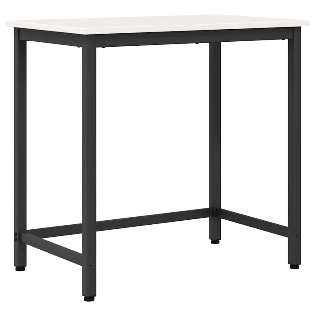 bord Vit 80 x 50 x 77 cm Konstruerat trä och stål