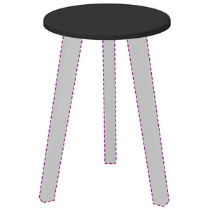 Bordsskiva Svart 30 x 30 x 1,5 cm Konstruerat trä