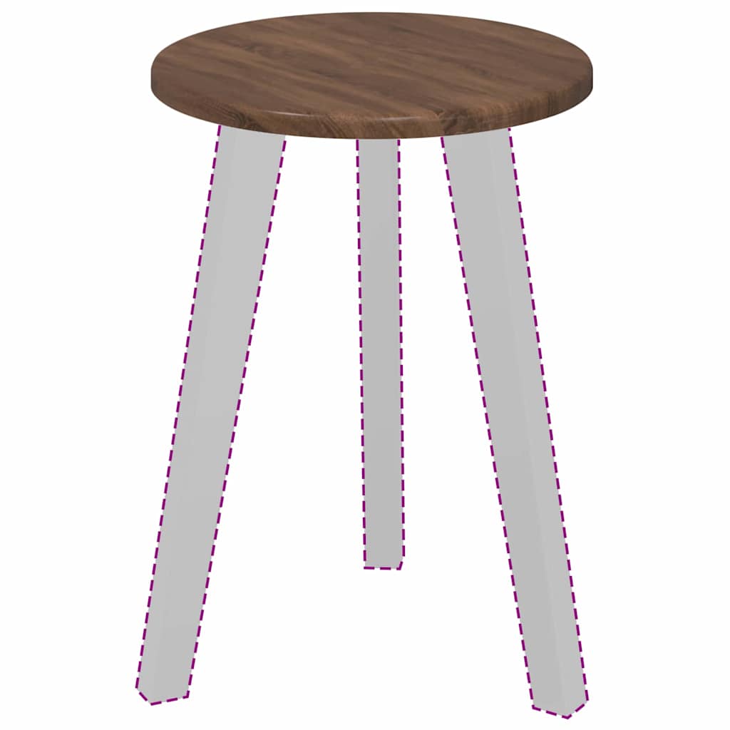 Bordsskiva brun ek 30 x 30 x 1,5 cm Konstruerat trä