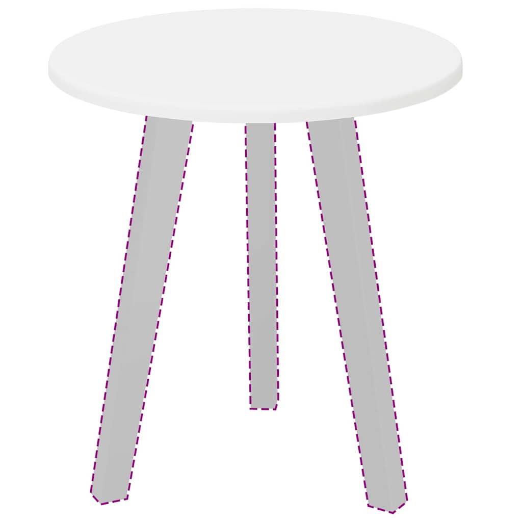 Bordsskiva Vit 40 x 40 x 1,5 cm Konstruerat trä