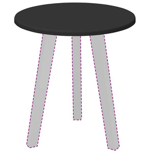 Bordsskiva Svart 40 x 40 x 1,5 cm Konstruerat trä