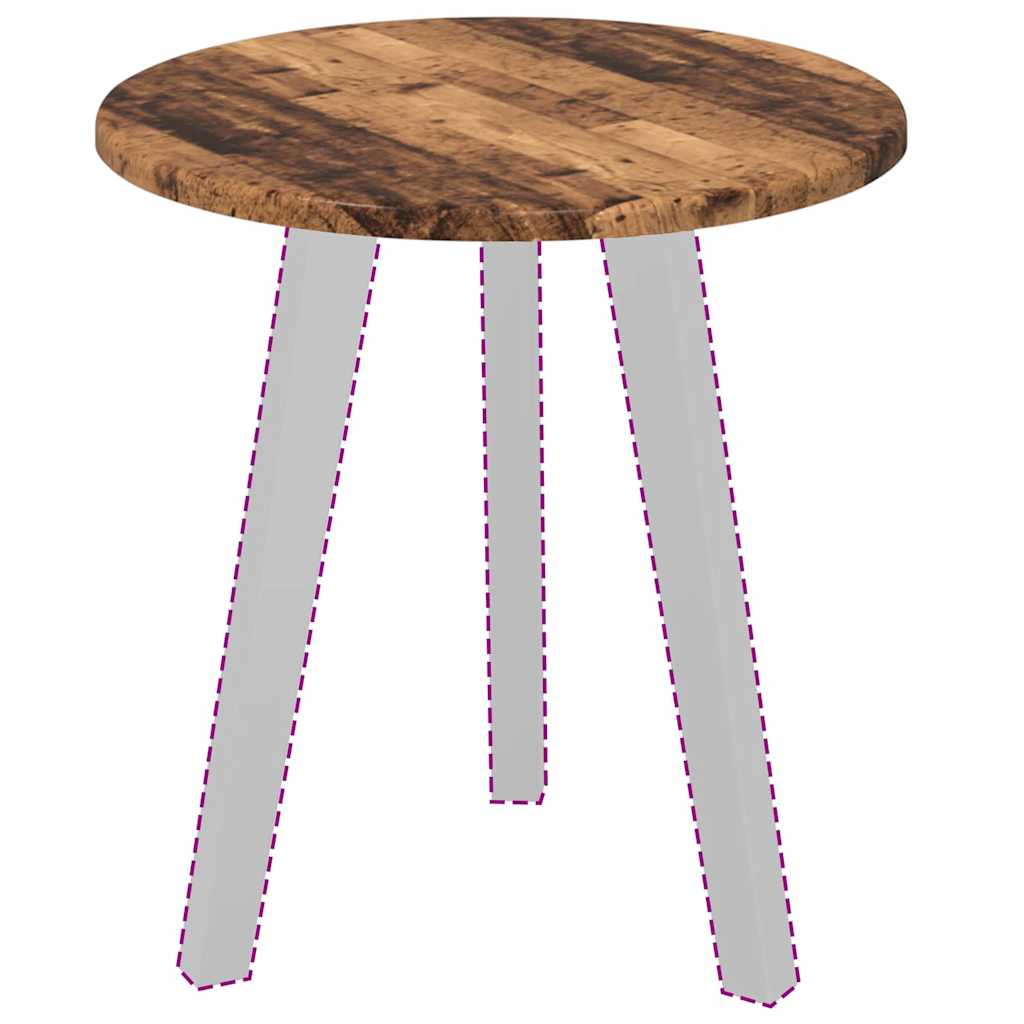 Bordsskiva Gammalt trä 40 x 40 x 1,5 cm Konstruerat trä