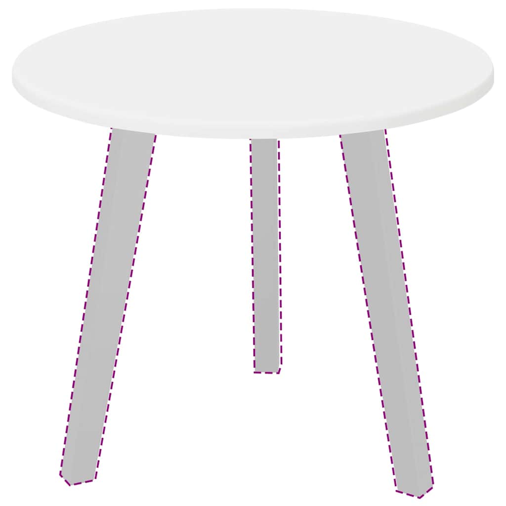 Bordsskiva Vit 50 x 50 x 1,5 cm Konstruerat trä