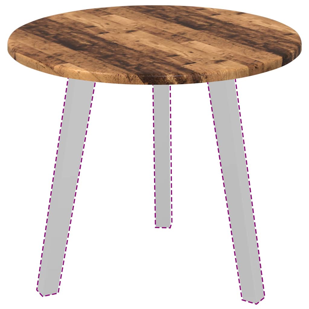 Bordsskiva Gammalt trä 50 x 50 x 1,5 cm Konstruerat trä