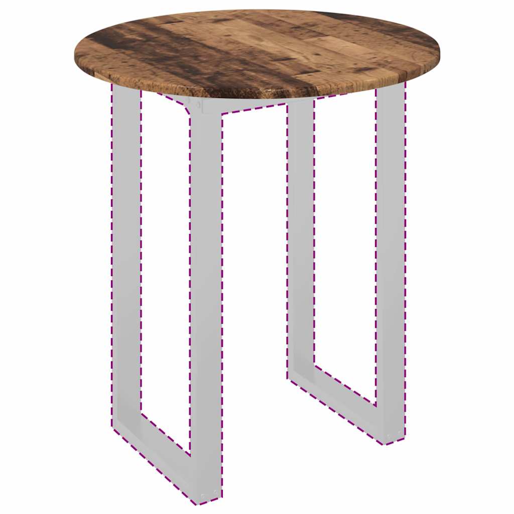 Bordsskiva Gammalt trä 60 x 60 x 1,5 cm Konstruerat trä