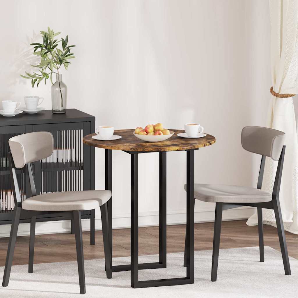 Bordsskiva Rökfärgad ek 70 x 70 x 1,5 cm Konstruerat trä