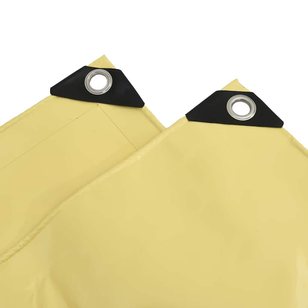 Presenning 650g / m² Beige 3 x 5 m Canvas med PVC-beläggning