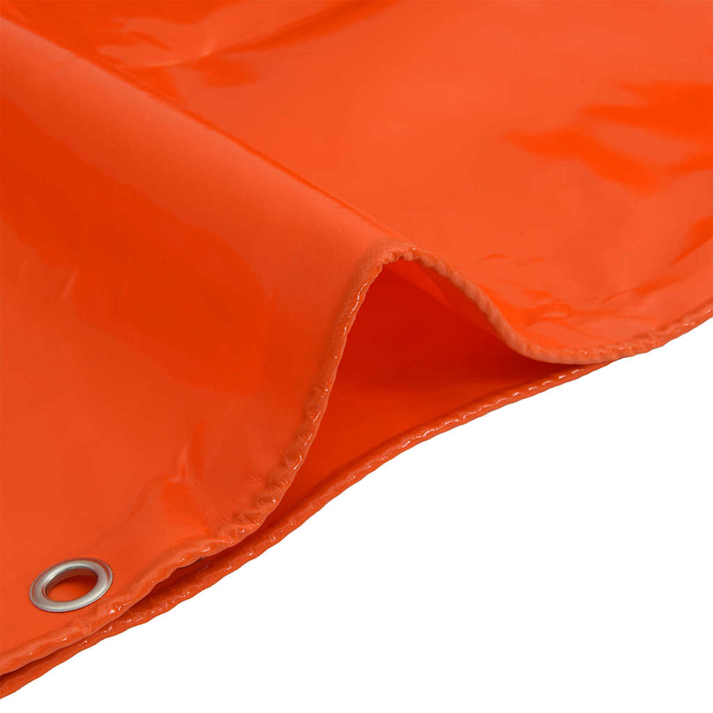 Presenning 650g / m² Orange 4 x 7 m Canvas med PVC-beläggning