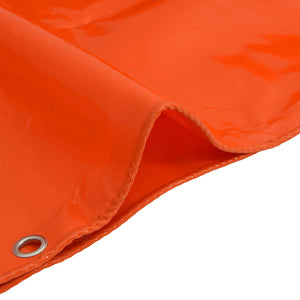 Presenning 650g / m² Orange 1,5 x 6 m Canvas med PVC-beläggning