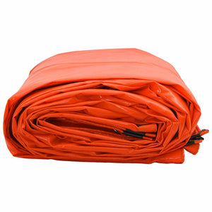 Presenning 650g / m² Orange 1,5 x 6 m Canvas med PVC-beläggning