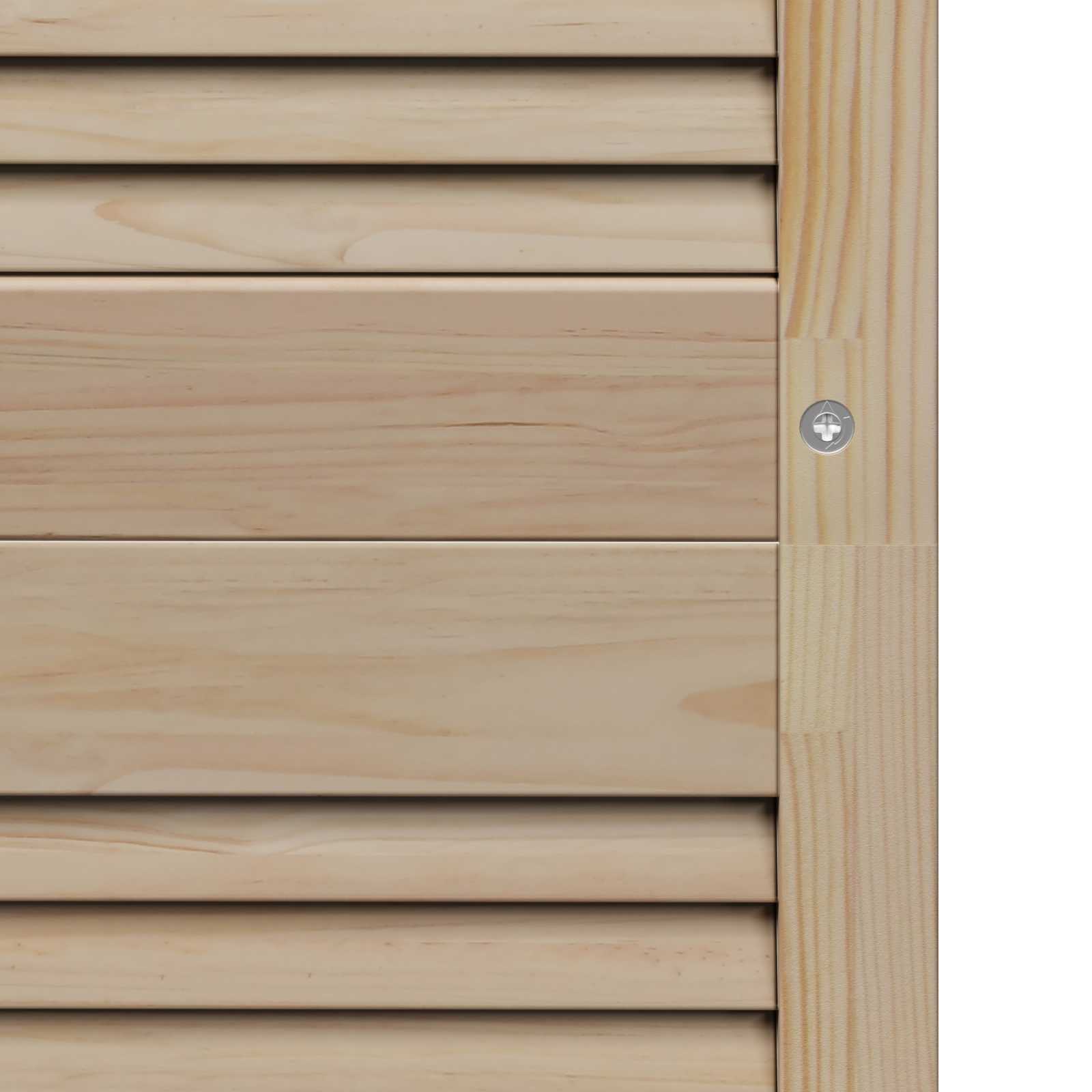 Skåpdörr 4 pcs Naturfärg 140.5 x 2 x 59.5 cm Massiv furu