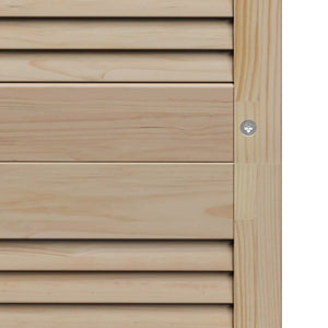 Skåpdörr 4 pcs Naturfärg 140.5 x 2 x 59.5 cm Massiv furu