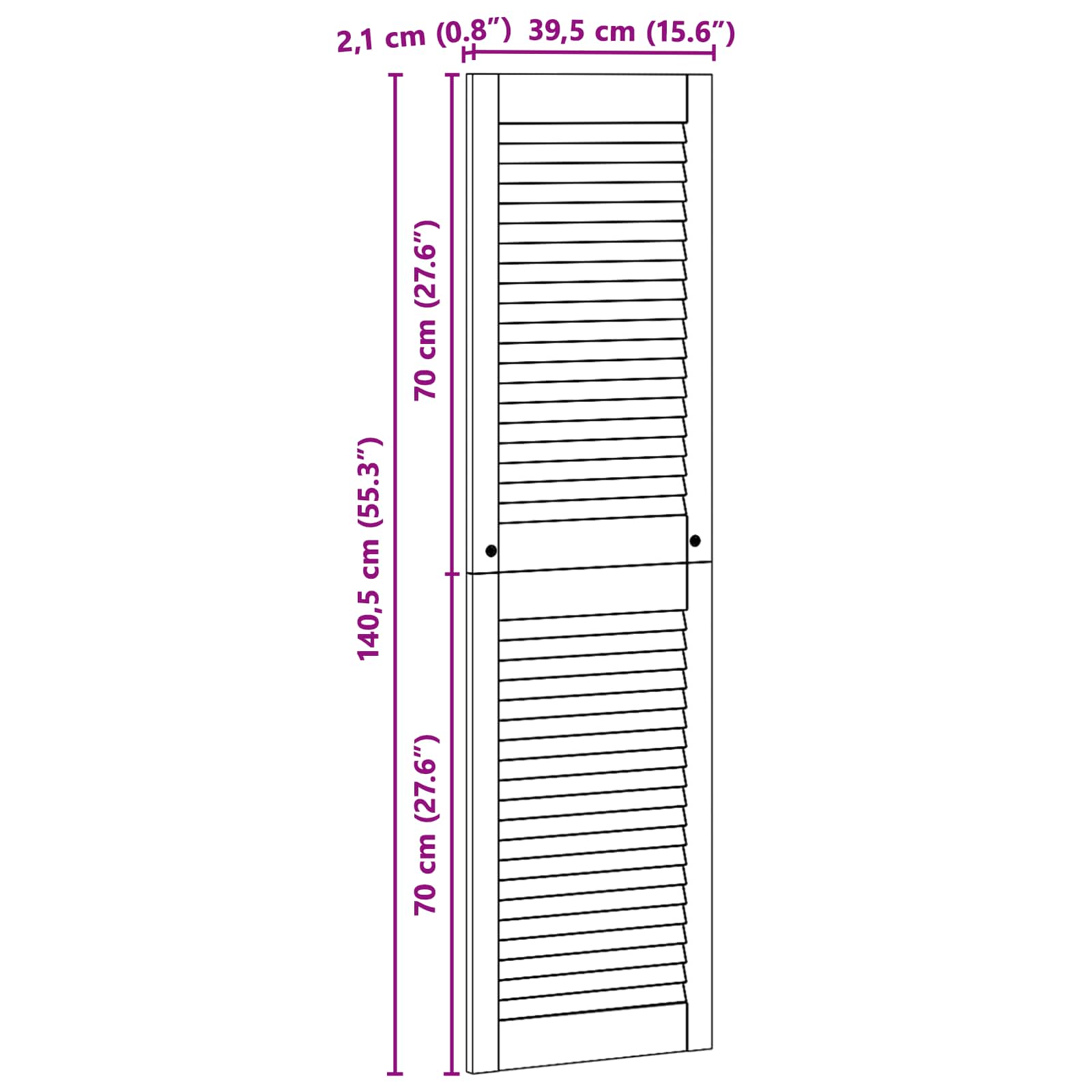 Skåpdörr 4 pcs Naturfärg 140.5 x 2 x 59.5 cm Massiv furu