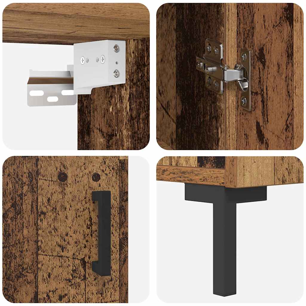 Skåp Gammalt trä 69,5 x 34 x 180 cm Konstruerat trä