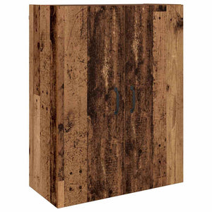 Skåp 2 pcs Gammalt trä Konstruerat trä