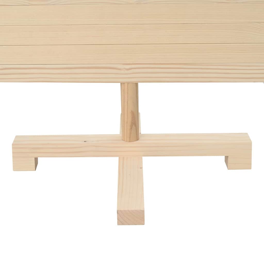 Julträd med stativ Naturfärg 120 cm Massiv furu