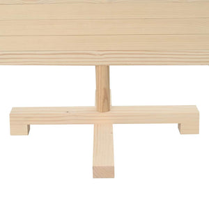 Julträd med stativ Naturfärg 120 cm Massiv furu