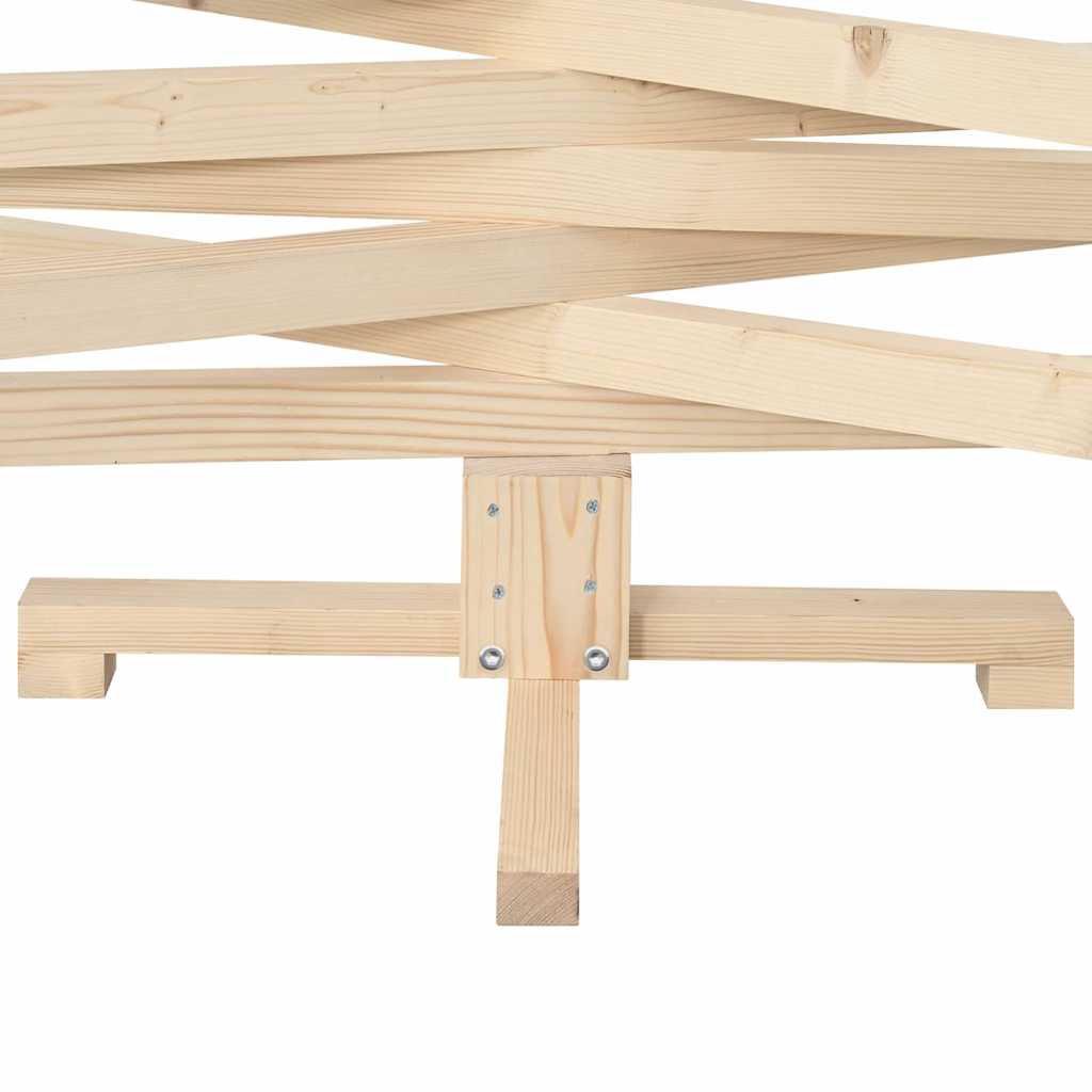 Julträd med stativ Naturfärg 150 cm Massiv furu