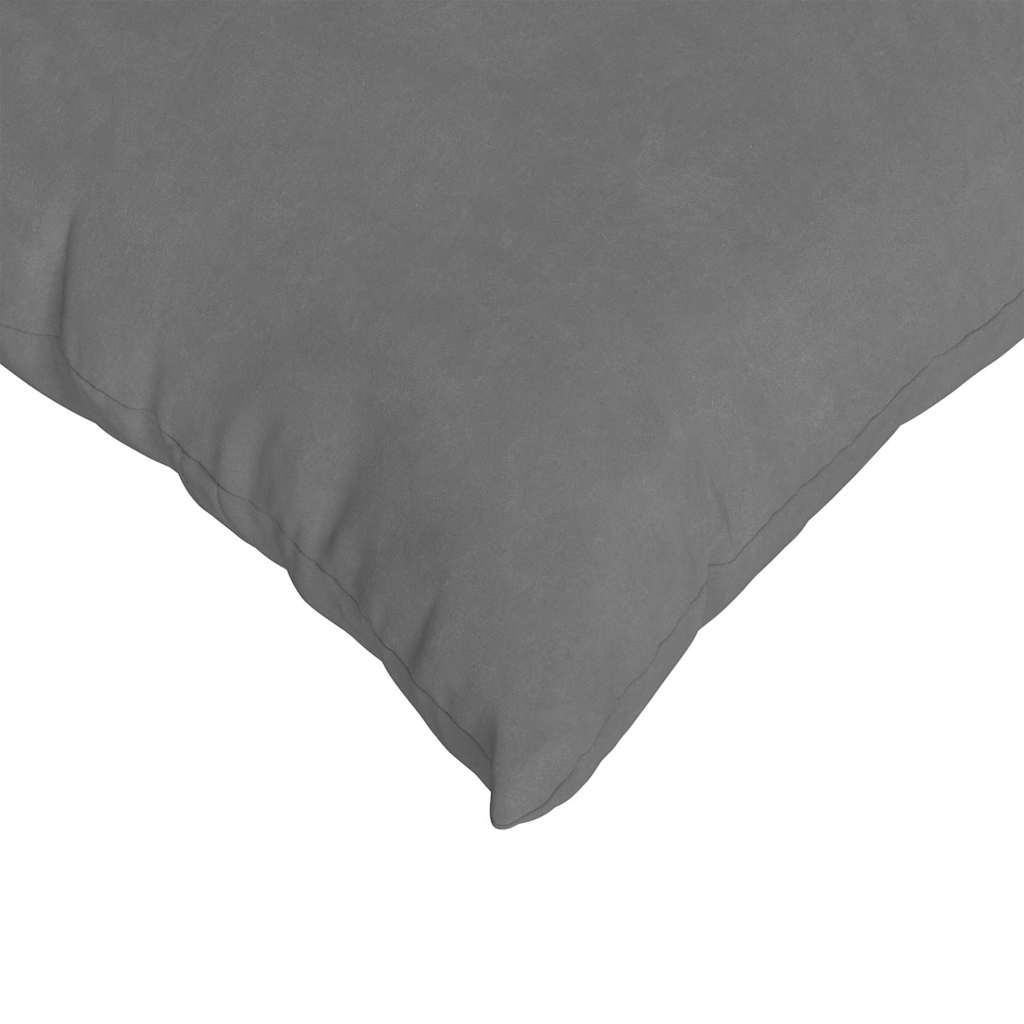 Sofakuddar 2 pcs Mörkgrå 80 x 40 cm tyg