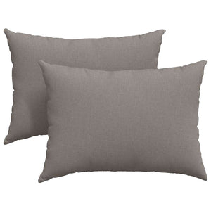 Sofakuddar 2 pcs Taupe 70 x 50 cm tyg