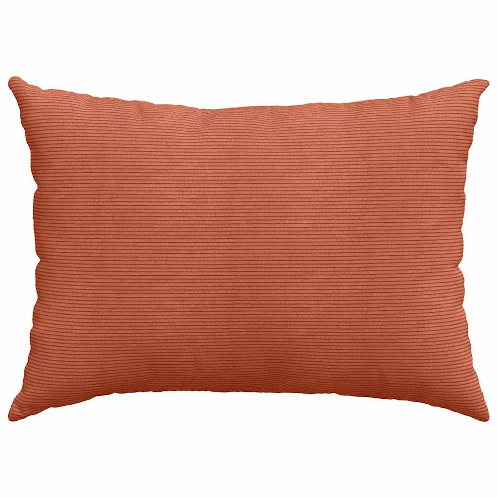Sofakuddar 2 pcs Röd orange 70 x 50 cm Kordread tyg