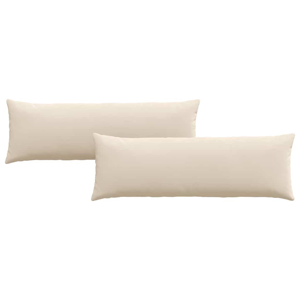 Sofakuddar 2 pcs Beige 120 x 40 cm tyg