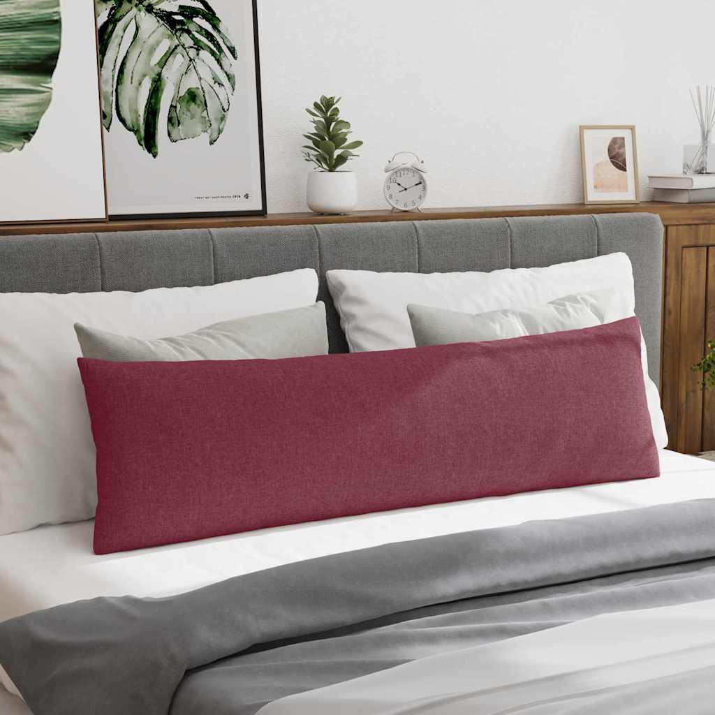 Sofakuddar 2 pcs Vinröd 145 x 40 cm tyg