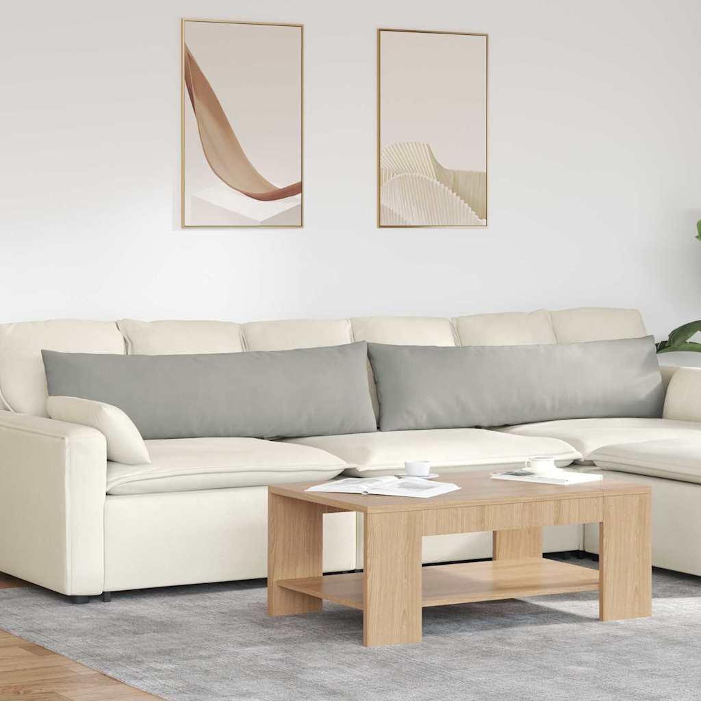 Sofakuddar 2 pcs Ljusgrå 145 x 40 cm tyg