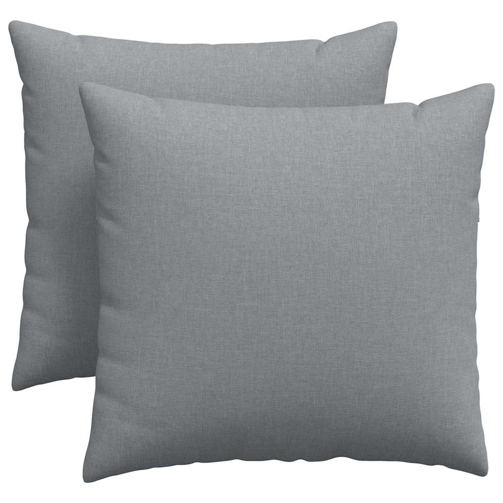 Sofakuddar 2 pcs Ljusgrå 45 x 45 cm tyg