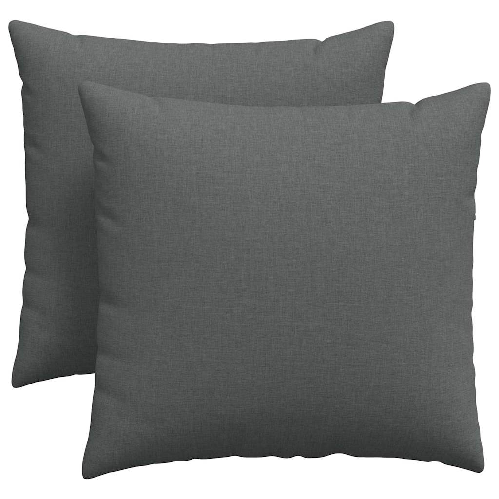 Sofakuddar 2 pcs Mörkgrå 45 x 45 cm tyg