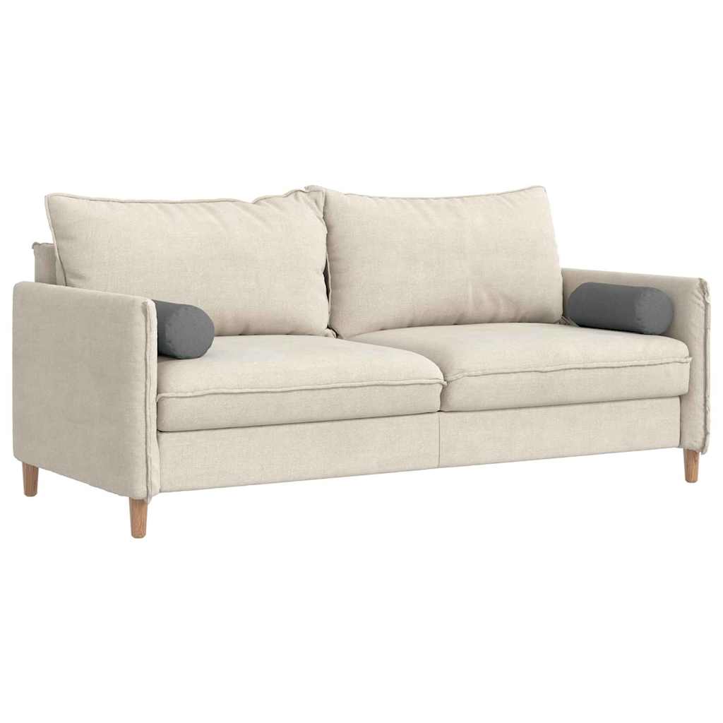 Bolsterkuddar 2 pcs Mörkgrå Ø 15 x 40 cm tyg