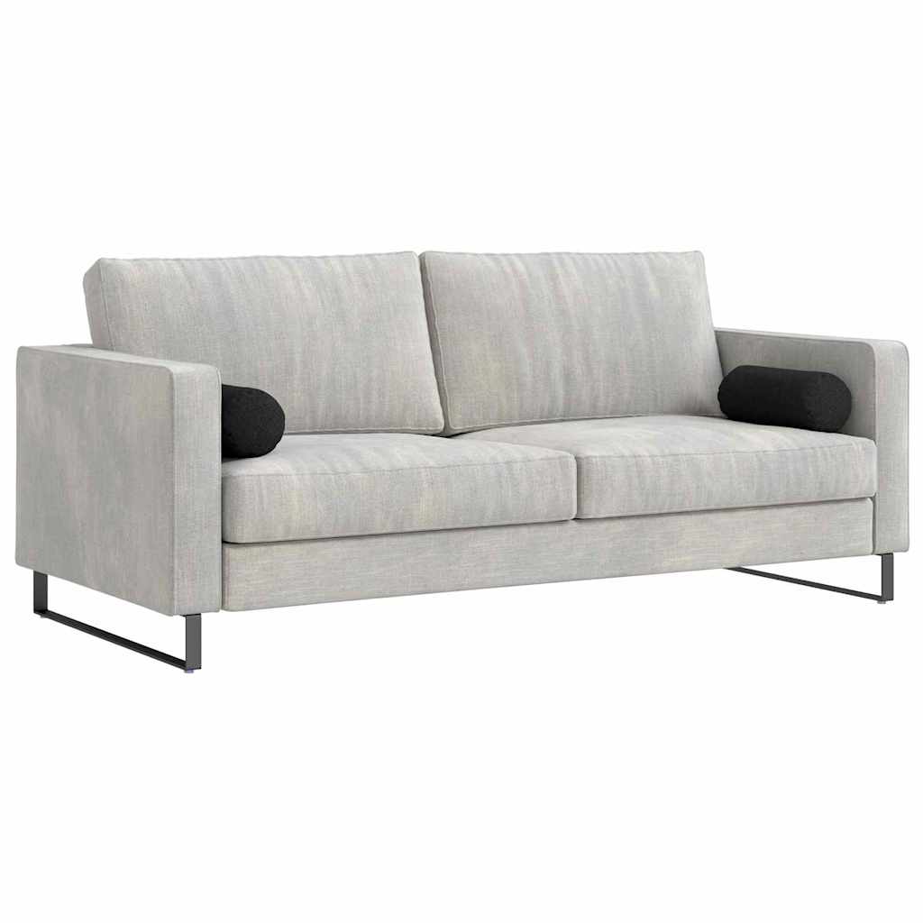 Bolsterkuddar 2 pcs Svart Ø 15 x 40 cm tyg