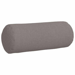 Bolsterkuddar 2 pcs Taupe Ø 15 x 40 cm tyg