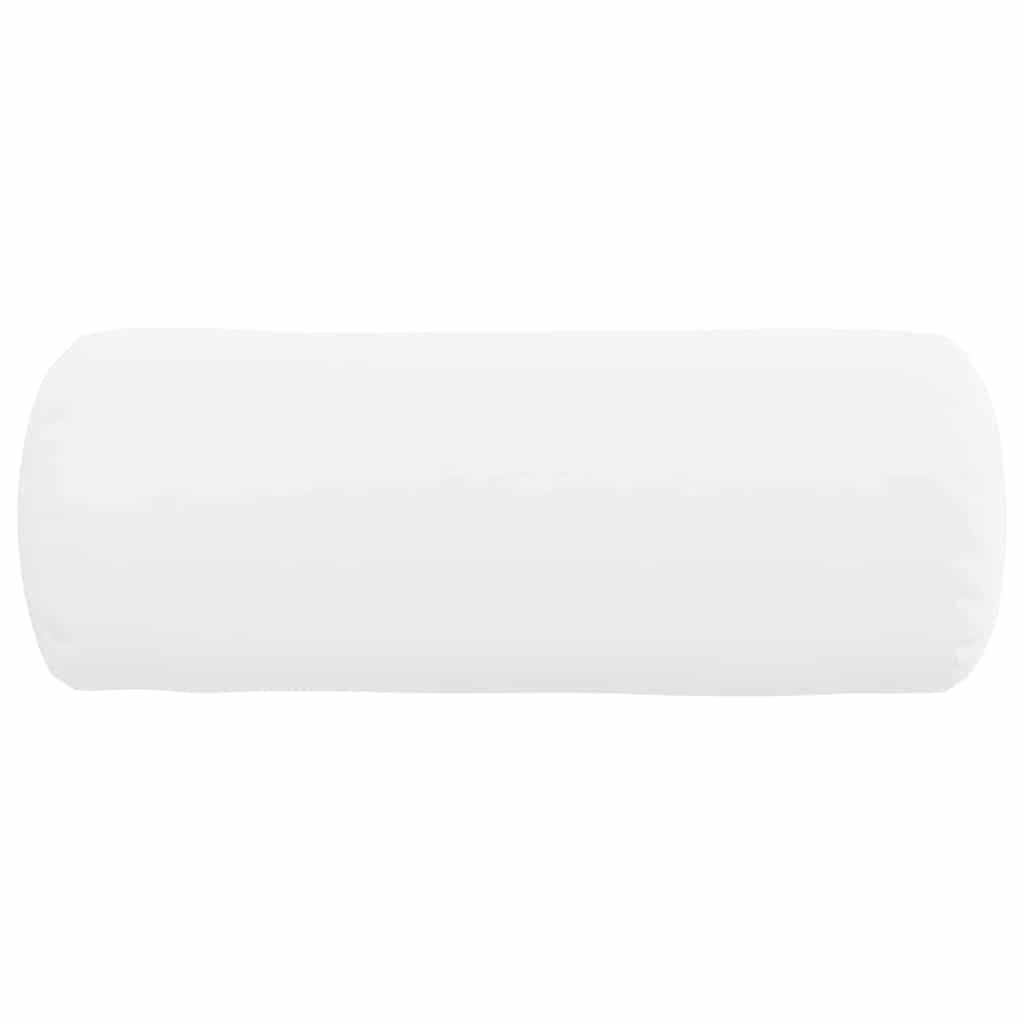 Bolsterkuddar 2 pcs Vit Ø 15 x 40 cm tyg