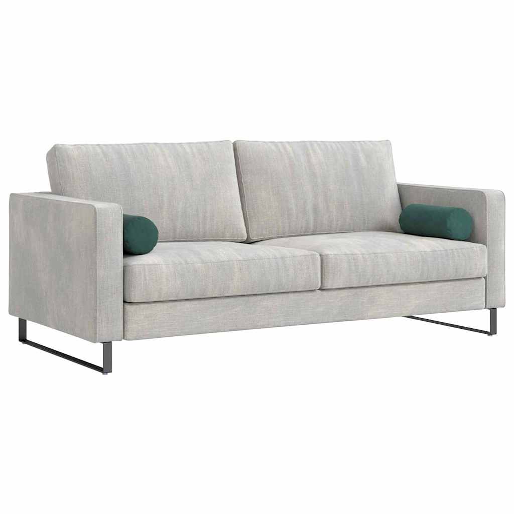 Bolsterkuddar 2 pcs Mörkgrön Ø 15 x 40 cm Kordread tyg